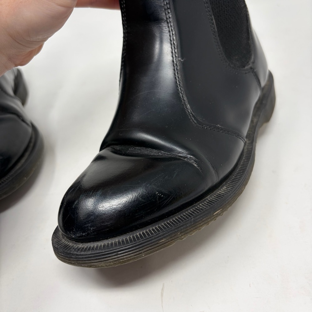 Dr Martens Floral Patent Black Leather Boots Size 6 Women’s - Picture 14 of 14